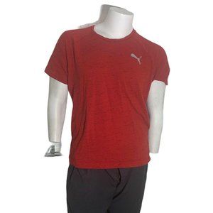 Puma Mens Large T Shirt Red Short Sleeve